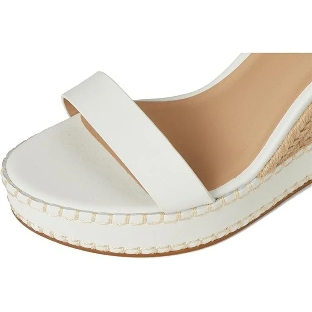 Women's‎ Lauren Ralph Lauren Hilarie Espadrille Wedges White Size 9 New in Box